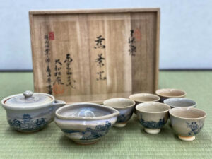 萩焼の買取いたします　大和松雁の煎茶器をご紹介