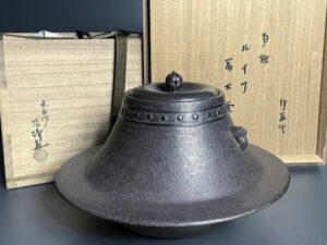 中川浄益の茶釜のご紹介　福山市で骨董品の買取