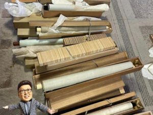 岡山市で掛軸や茶道具などを買取させていただきました！