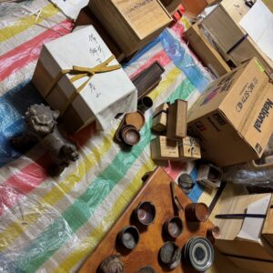 広島県福山市のお客様より茶道具や陶磁器類を中心にお買取させて頂きました。